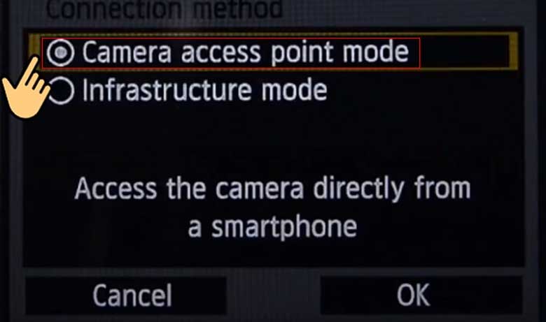 Cách chuyển ảnh từ máy ảnh Canon sang điện thoại: Kết nối 2 thiết bị - Bước 6