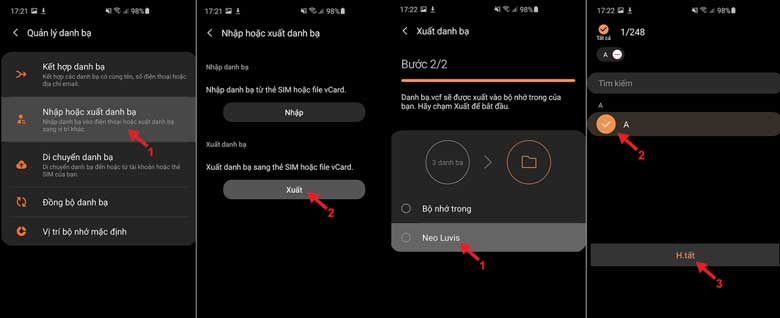 Cách chuyển số điện thoại từ máy sang sim bằng email: Bước 3