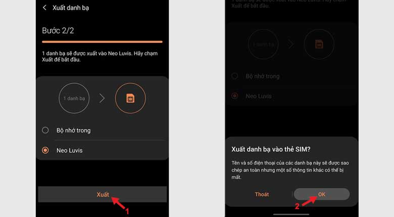 Cách chuyển số điện thoại từ máy sang sim bằng email: Bước 4