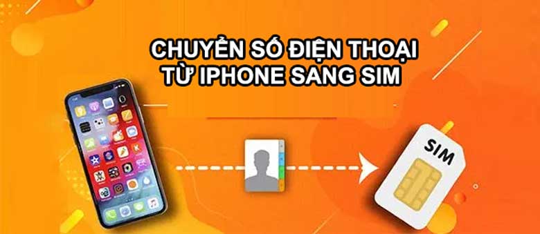 Cách chuyển số điện thoại từ máy sang sim trên iPhone