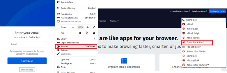 Chặn quảng cáo trên Firefox bằng FlashBlock