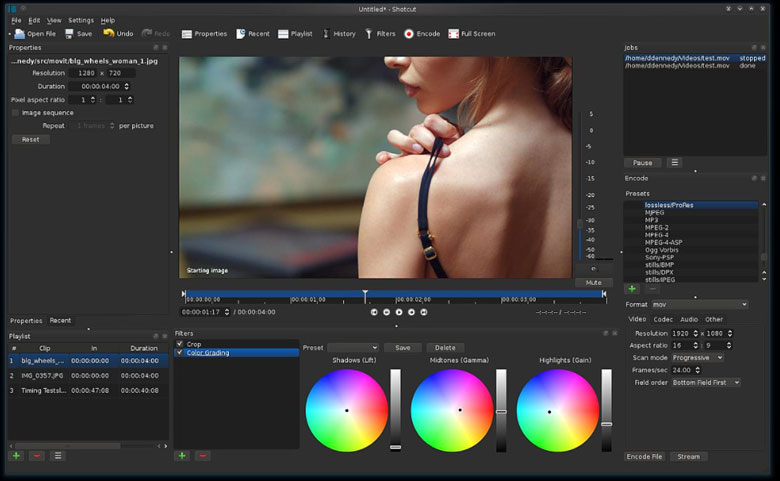 Shotcut phần mềm làm video trên MacBook