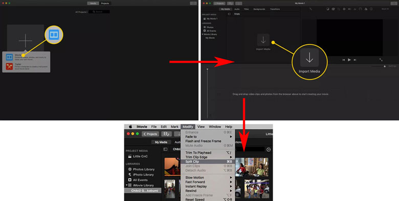 Cách ghép video trên MacBook bằng iMovie