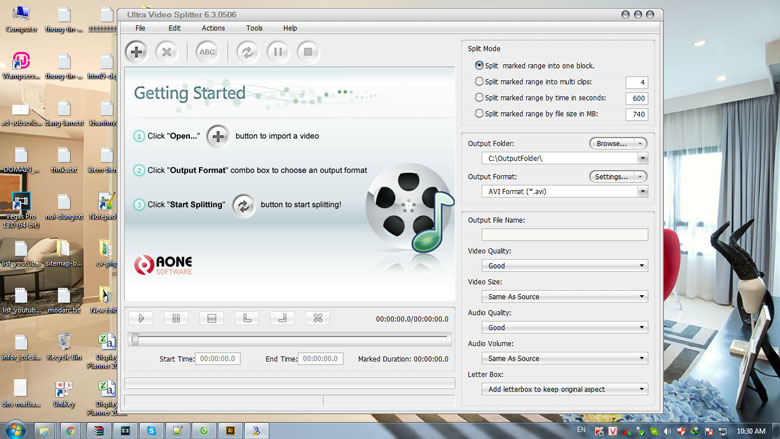 Ultra Video Splitter phần mềm cắt ghép video trên máy tính