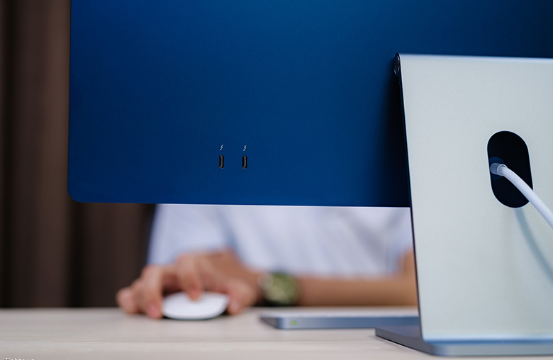 Máy tính để bàn Apple iMac M1 2021 7GPU 256GB Z14M0005P kết nối nhanh chóng