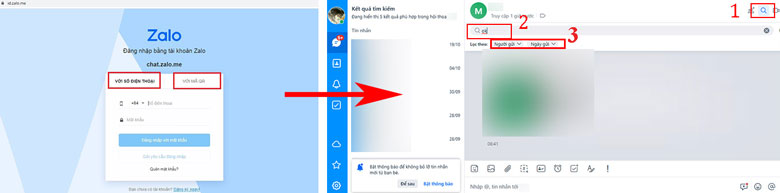 Tìm tin nhắn cũ trên Zalo ngay trên Web