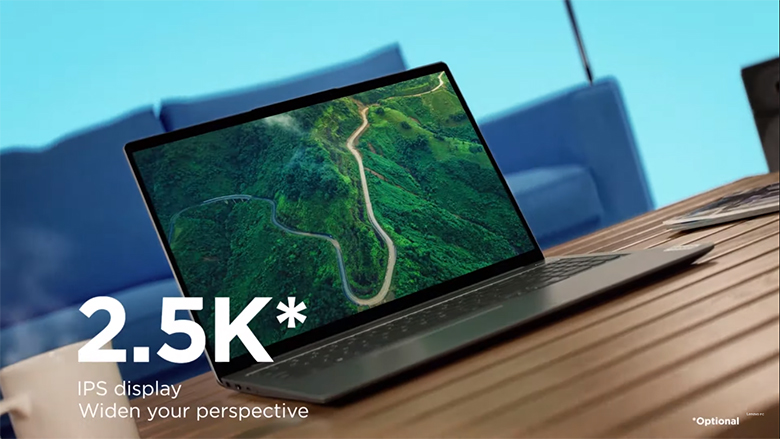 Laptop Lenovo IdeaPad 5 Pro 16ACH6 82L50095VN tỉ lệ màn hình tối ưu