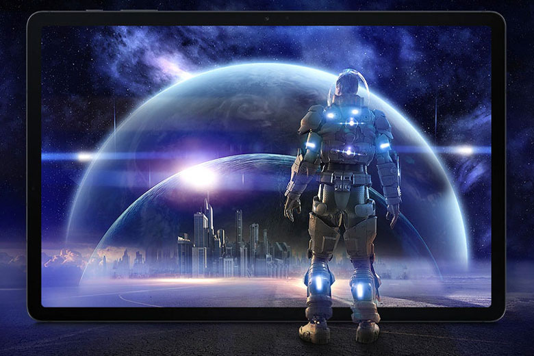 Màn hình lớn - Máy tính bảng Samsung Galaxy Tab S7 FE 4GB/64GB Light Green