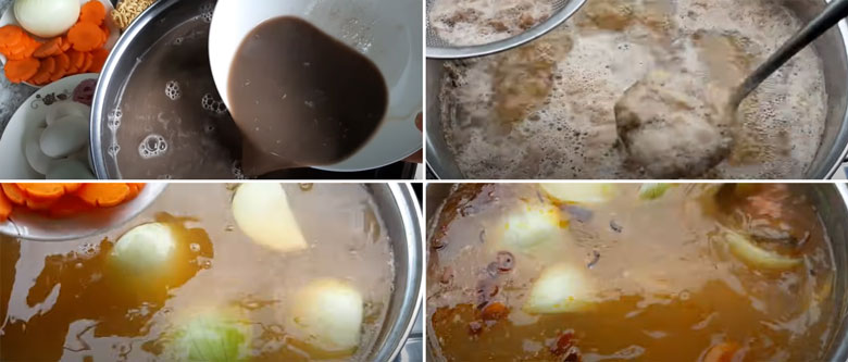 Cách làm lẩu hột vịt lộn kiểu miền Tây làm nước lẩu