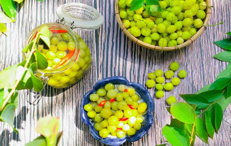 cách làm chùm ruột ngâm chua ngọt: thành phẩm