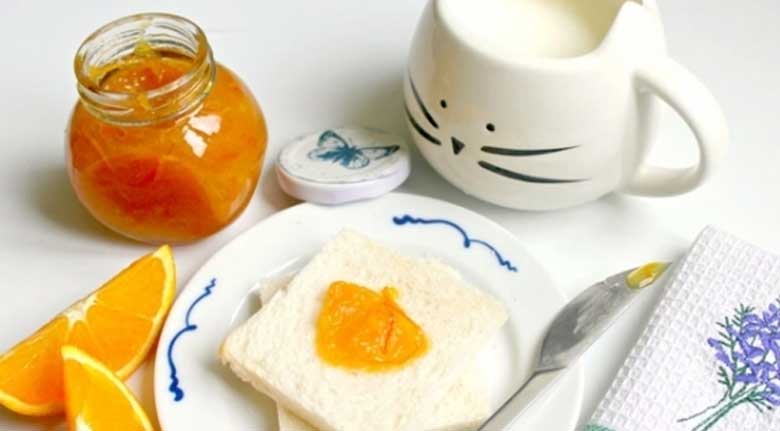 Cách làm mứt cam phết bánh mì: thành phẩm