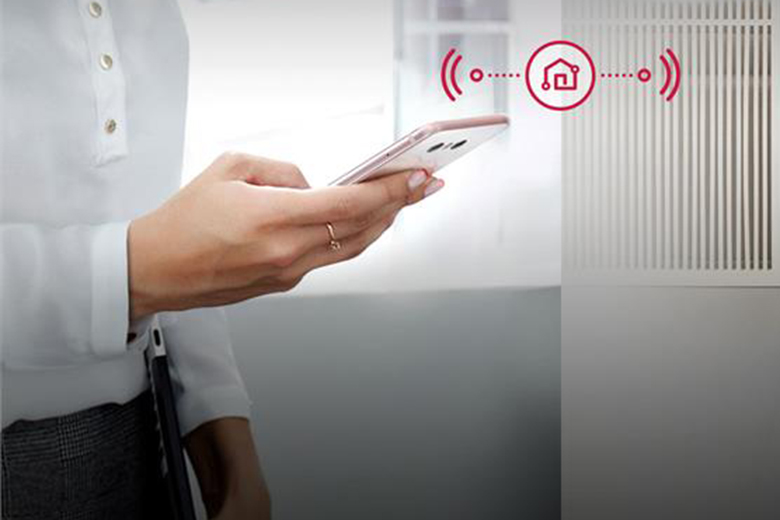 Ứng dụng thông minh Smart ThinQ -Máy giặt LG Inverter 13 kg FV1413S3WA lồng ngang