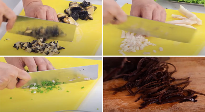 Cách làm chả ốc nướng giấy bạc sơ chế nguyên liệu