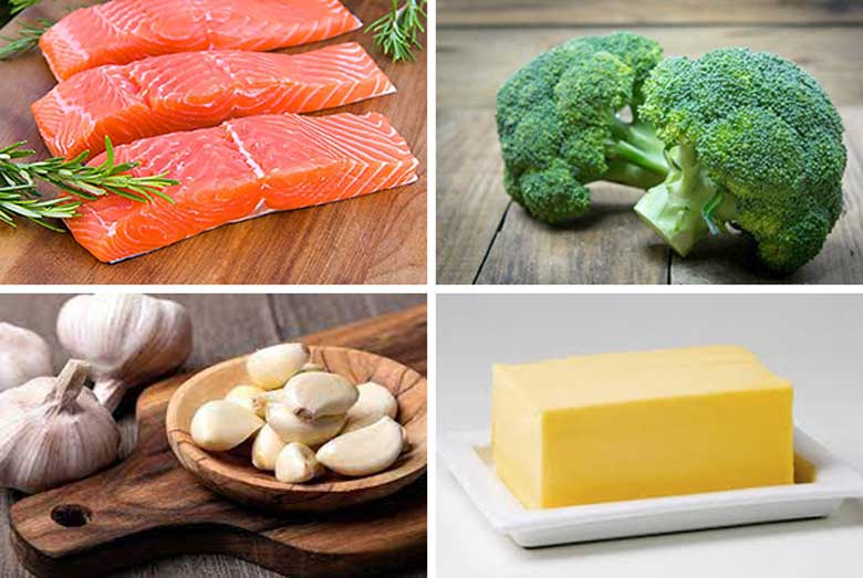 Cách làm cá hồi nướng bơ tỏi chuẩn bị các nguyên liệu