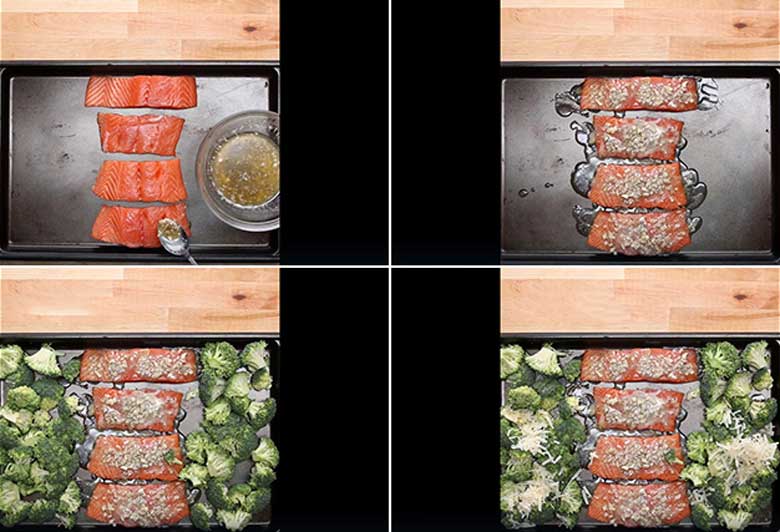 Cách làm cá hồi nướng bơ tỏi đi ướp cá hồi