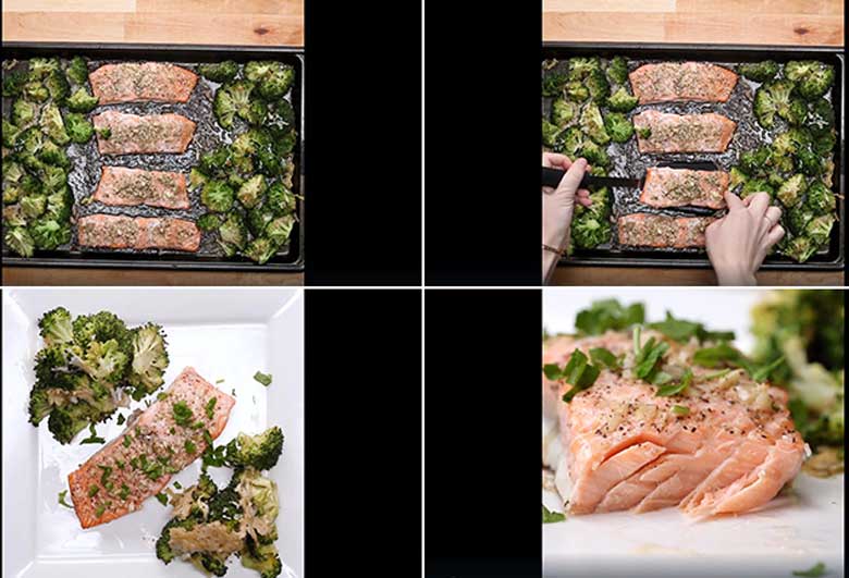 Cách làm cá hồi nướng bơ tỏi thành phẩm