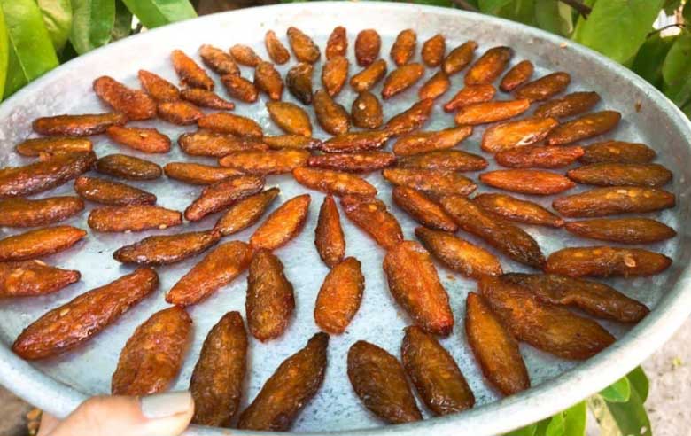 Cách làm mứt khế Tàu: Phơi khô