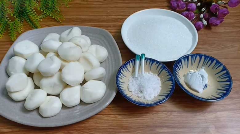 Cách làm mứt củ năng: Nguyên liệu