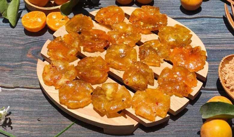 Cách làm mứt tắc rim muối ớt: Thành phẩm