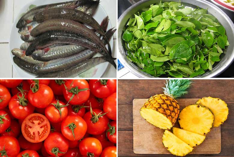 cách làm lẩu cá kèo lá giang nguyên liệu bao gồm