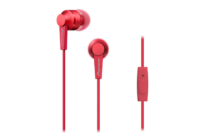 Âm thanh sống động - Tai nghe Pioneer nhét tai có mic SE-C3T(R)CU Đỏ
