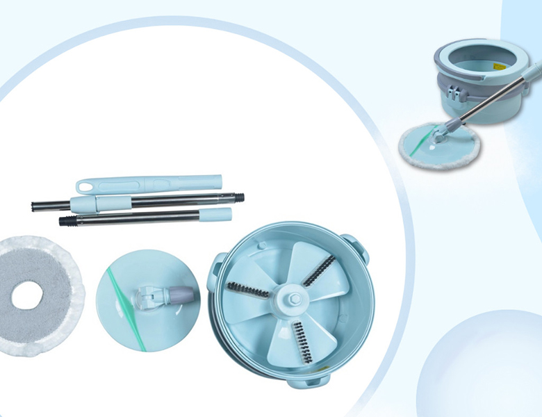 Bộ chổi lau nhà xoay 360 độ MinMop M22 có thể xếp chồng