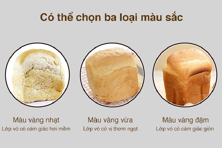  lựa chọn màu sắc-Máy làm bánh mỳ Tiross TS8230