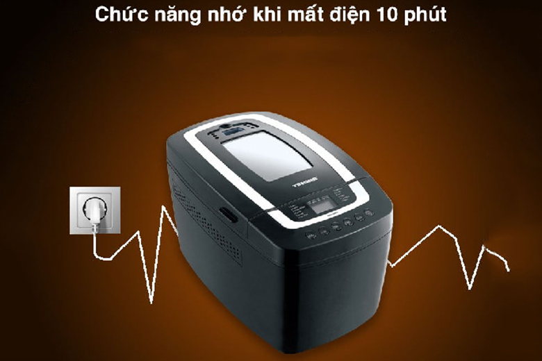 Chức năng nhớ khi mất điện-Máy làm bánh mỳ Tiross TS8230