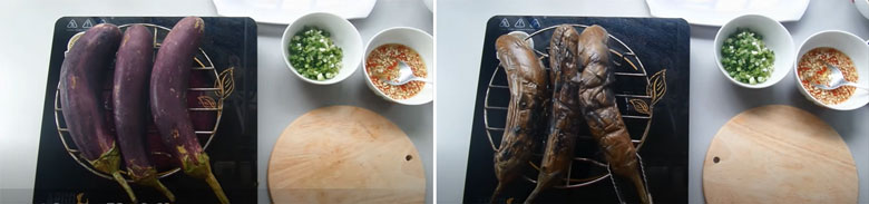 Cách làm cà tím nướng mỡ hành theo truyền thống nướng cà tím