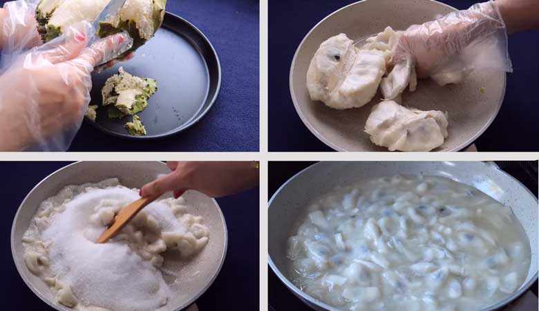 Cách làm mứt mãng cầu muối ớt: Sơ chế mãng cầu