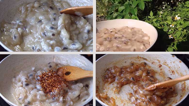 Cách làm mứt mãng cầu muối ớt: Sên mứt