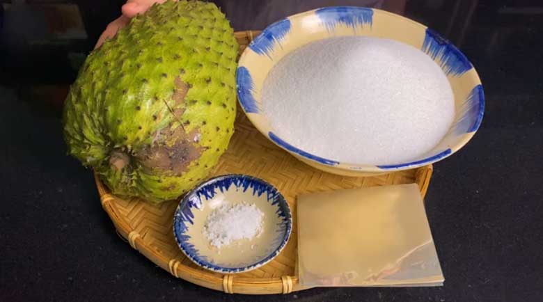 Cách làm mứt mãng cầu: Nguyên liệu