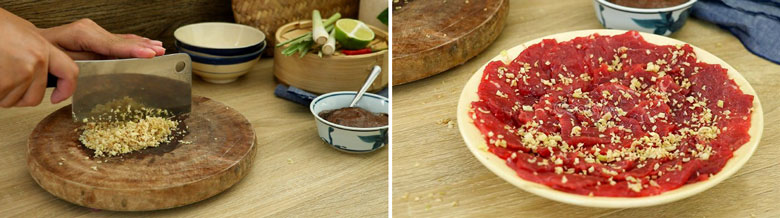 Cách nấu lẩu bò mắm ruốc chuẩn bị nguyên liệu