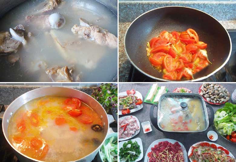 Thưởng thức làm lẩu cá trắm