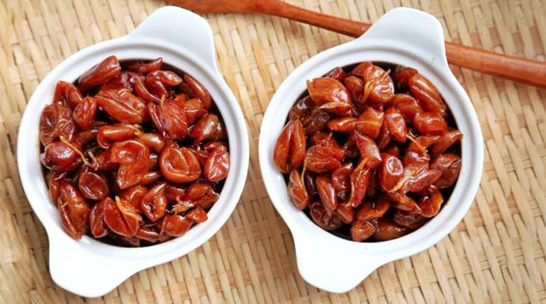 Cách làm mứt hồng bì: Thành phẩm