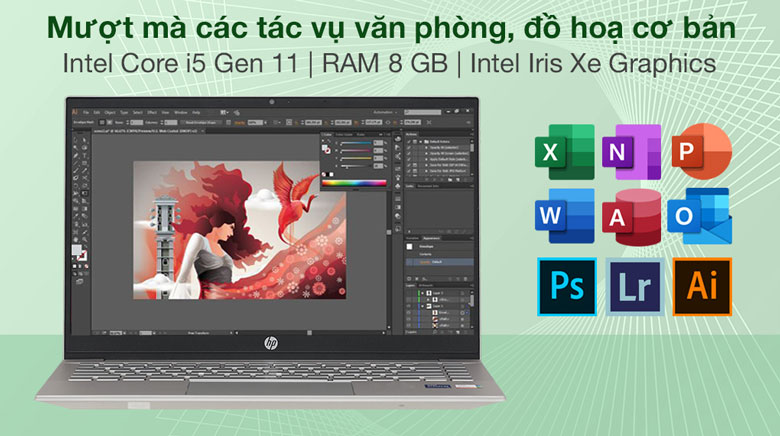 Hiệu năng mạnh mẽ - Laptop HP Pavilion 14-dv0510TU 46L79PA