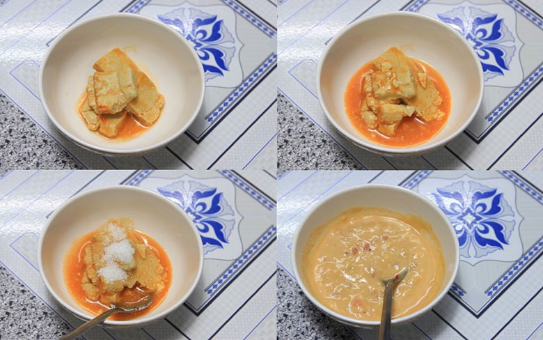 Cách nấu lẩu chao vịt khi làm chao chấm