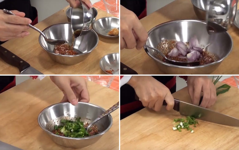 Cách làm nước chấm hải sản kiểu thái cho tỷ lệ theo đứng gia vị