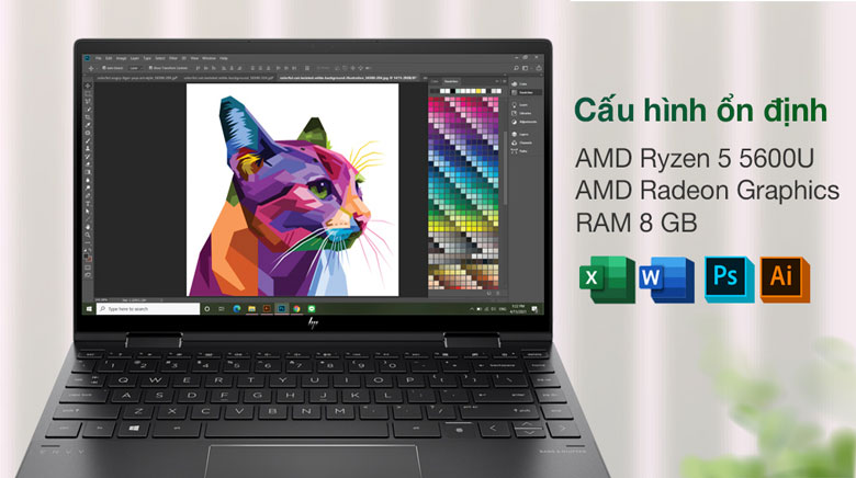 Cấu hình mạnh mẽ - Laptop HP Envy x360 Convert 13-ay1057AU 601Q9PA