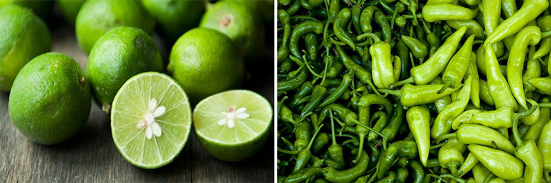 Cách pha nước chấm hải sản ớt xanh cần chọn ớt, chọn chanh