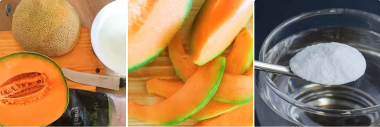 Cách làm mứt dưa lưới sấy dẻo: Sơ chế