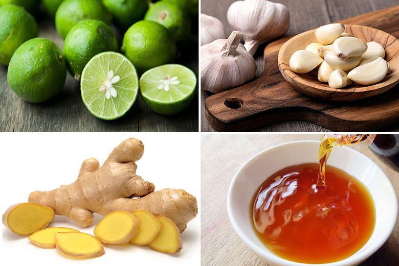 Cách làm nước mắm chấm sò lông nướng gừng bao gồm các nguyên liệu