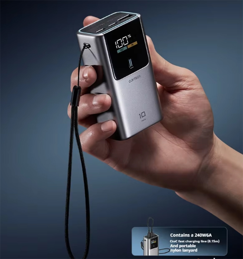 Thiết kế hiện đại - Sạc dự phòng Cuktech 55W 10000mAh CKPB1055CNTG PB1055