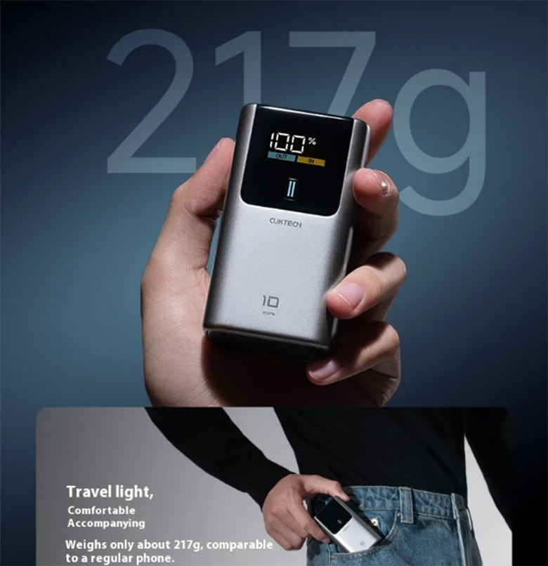 Đa chuẩn sạc nhanh - Sạc dự phòng Cuktech 55W 10000mAh CKPB1055CNTG PB1055