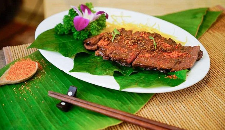 Cách làm thịt trâu nướng thưởng thức