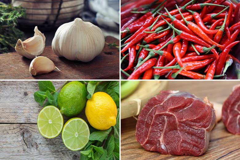 Chuẩn bị nguyên liệu bò nướng mọi