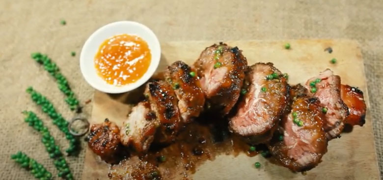 Thưởng thức bắp bò nướng