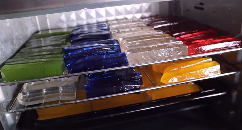 Cách làm mứt rau câu: Sấy khô