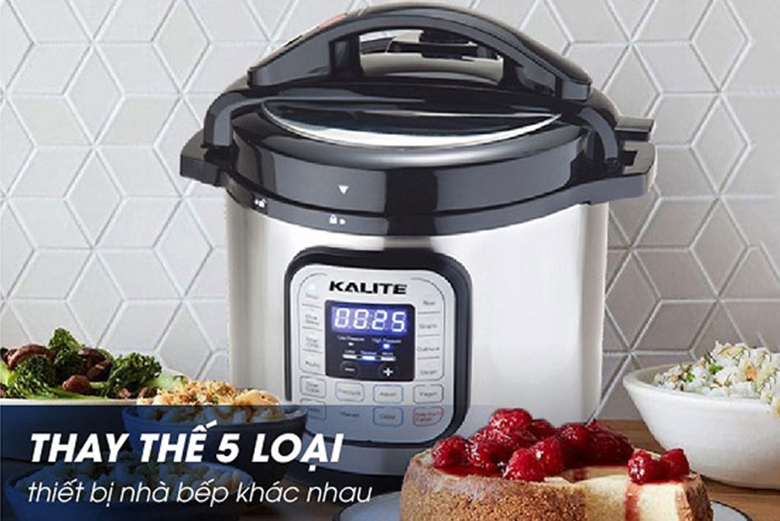 Thay thế 5 loại thiết bị -Nồi áp suất điện Kalite 6 lít KL-636