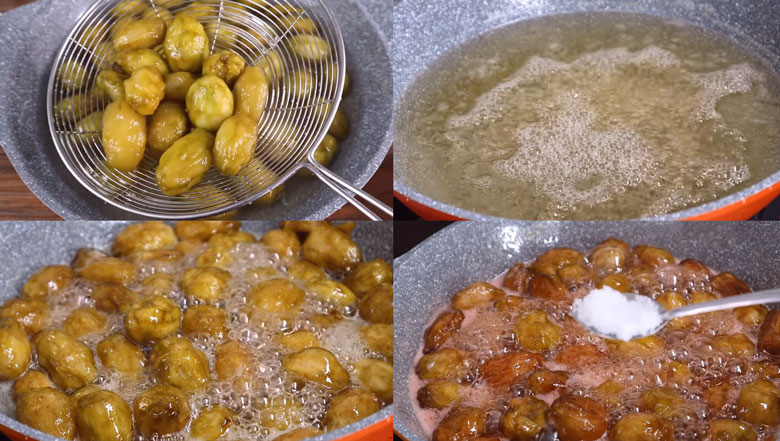 Cách làm mứt cóc cay: Sên mứt